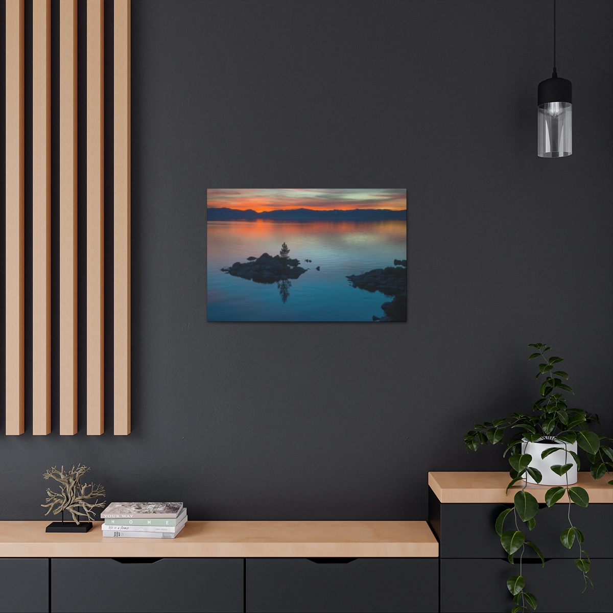Lake Tahoe Sunset Canvas Print - Image 33