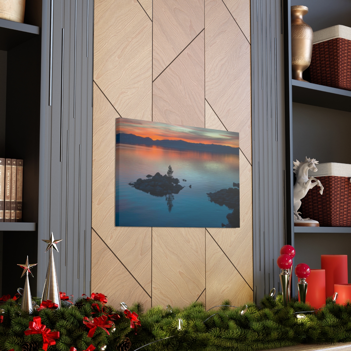 Lake Tahoe Sunset Canvas Print - Image 35