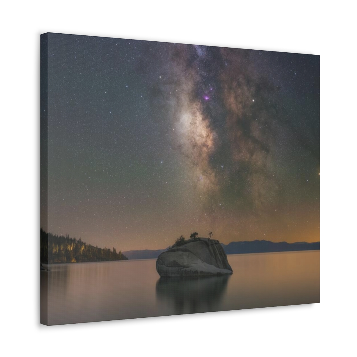 Lake Tahoe Bonsai Rock Canvas Print - Image 155