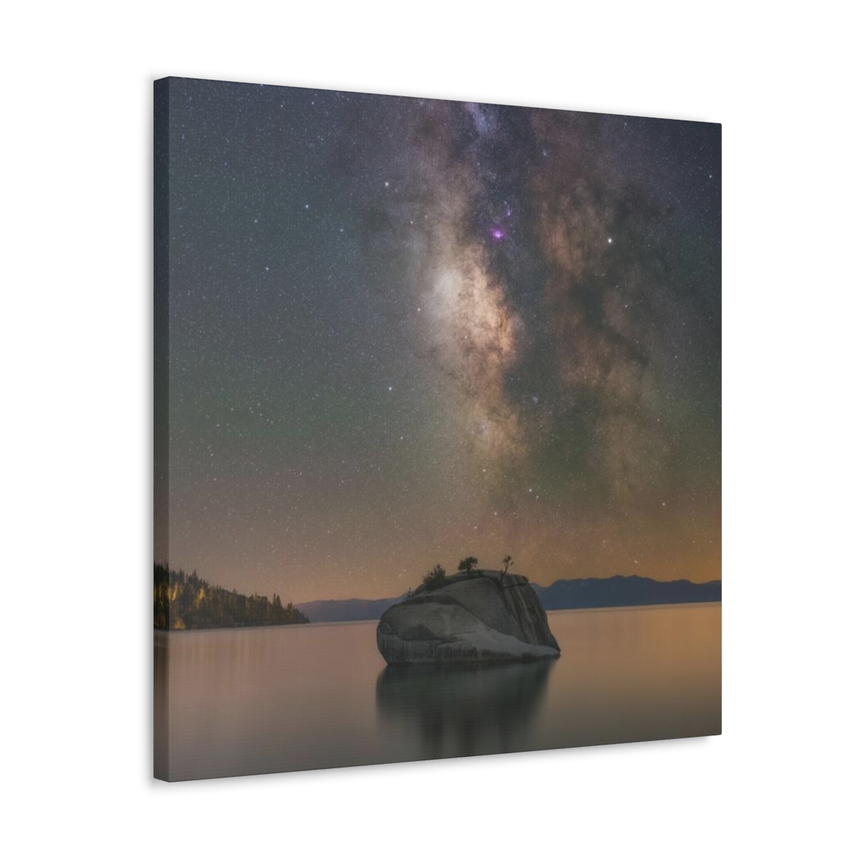 Lake Tahoe Bonsai Rock Canvas Print - Image 162