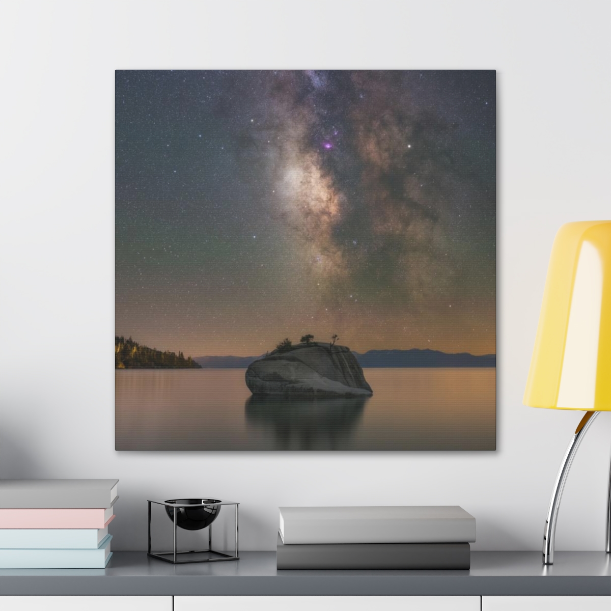 Lake Tahoe Bonsai Rock Canvas Print - Image 164