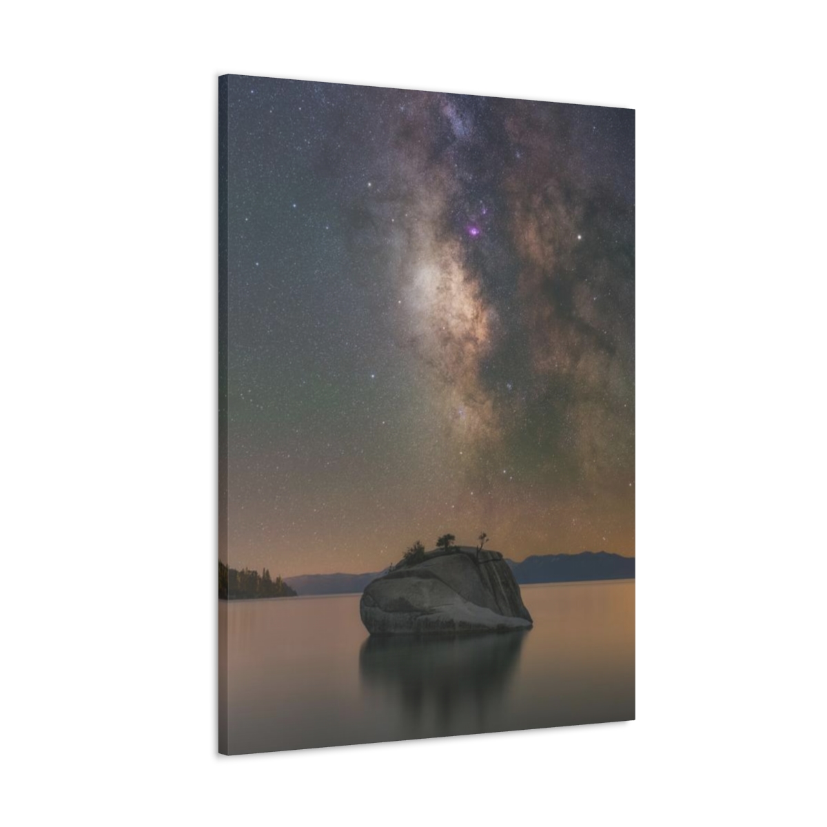 Lake Tahoe Bonsai Rock Canvas Print - Image 169