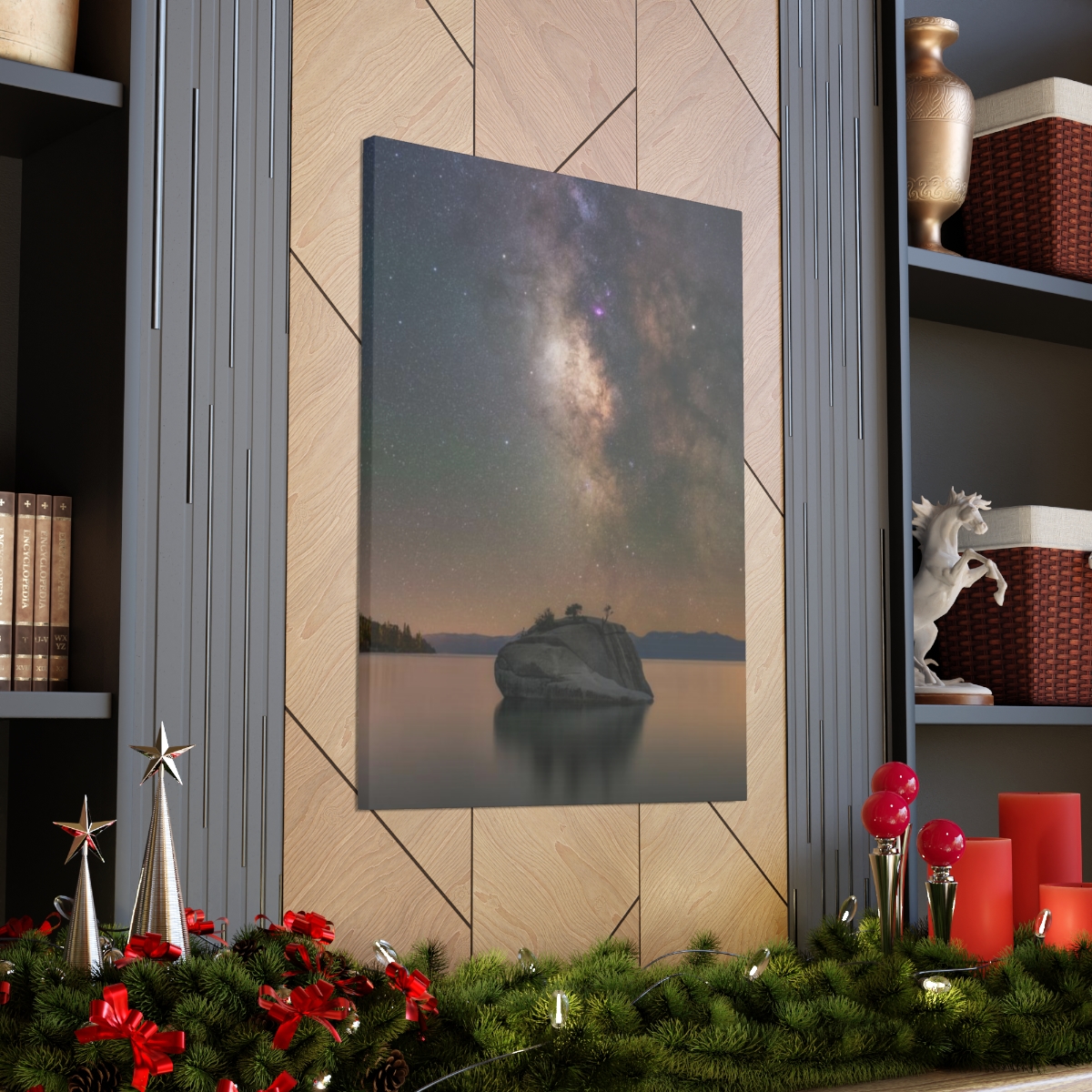 Lake Tahoe Bonsai Rock Canvas Print - Image 174