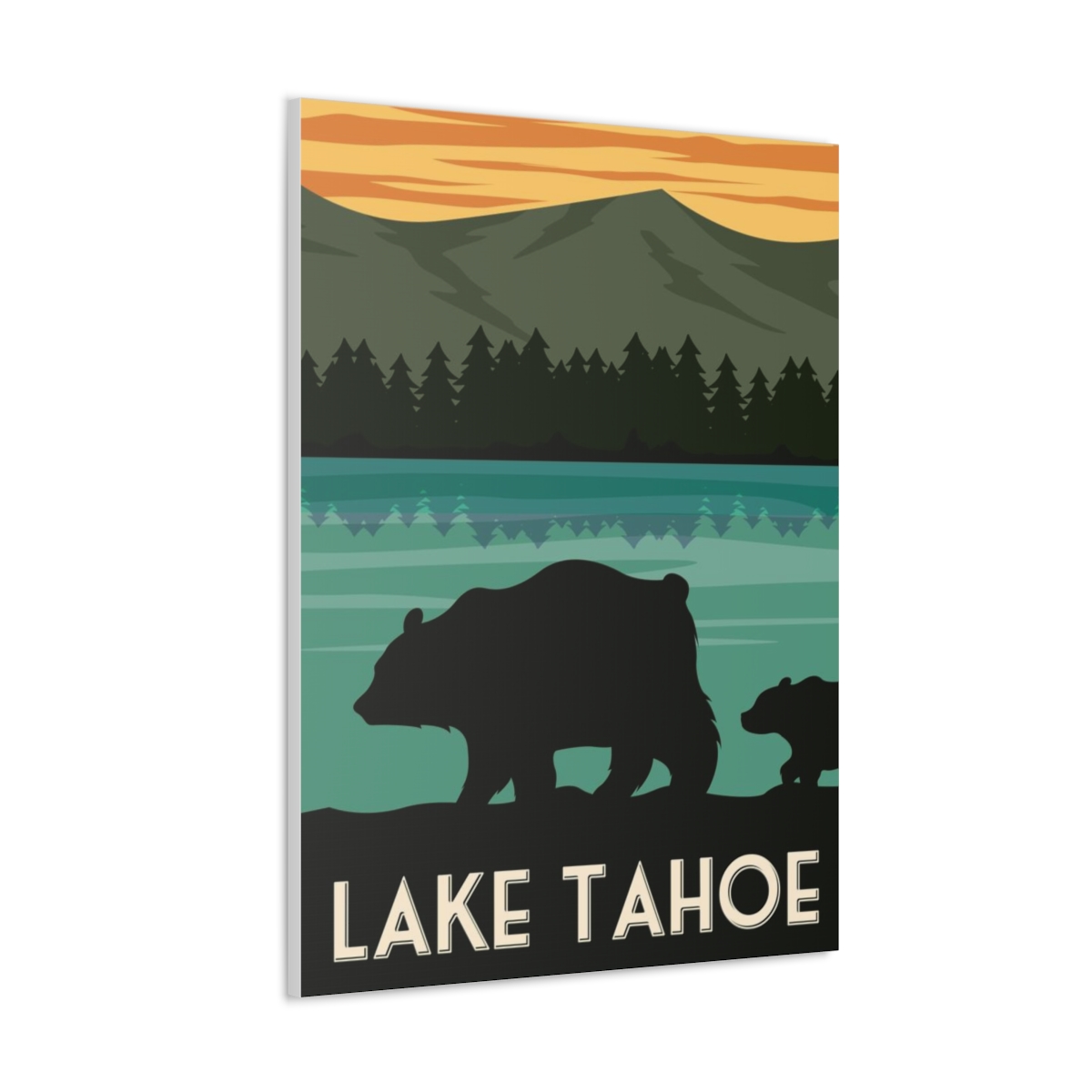 Lake Tahoe Bear Canvas Print - Image 3