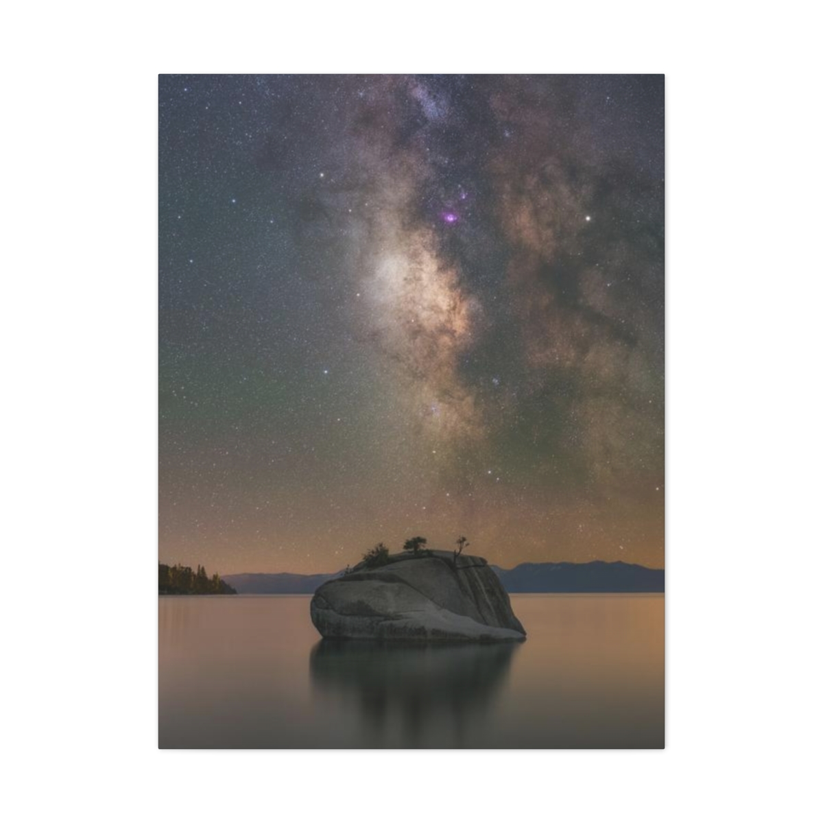 Lake Tahoe Bonsai Rock Canvas Print - Image 168