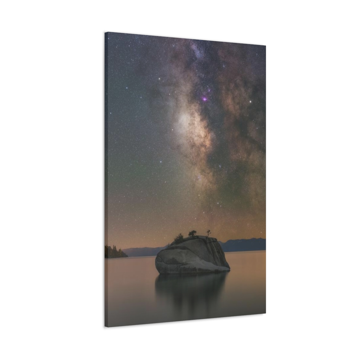 Lake Tahoe Bonsai Rock Canvas Print - Image 3