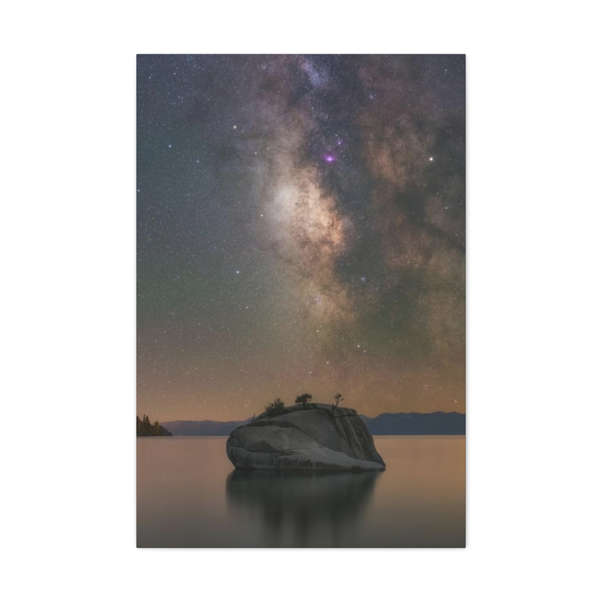 Lake Tahoe Bonsai Rock Canvas Print - Image 175