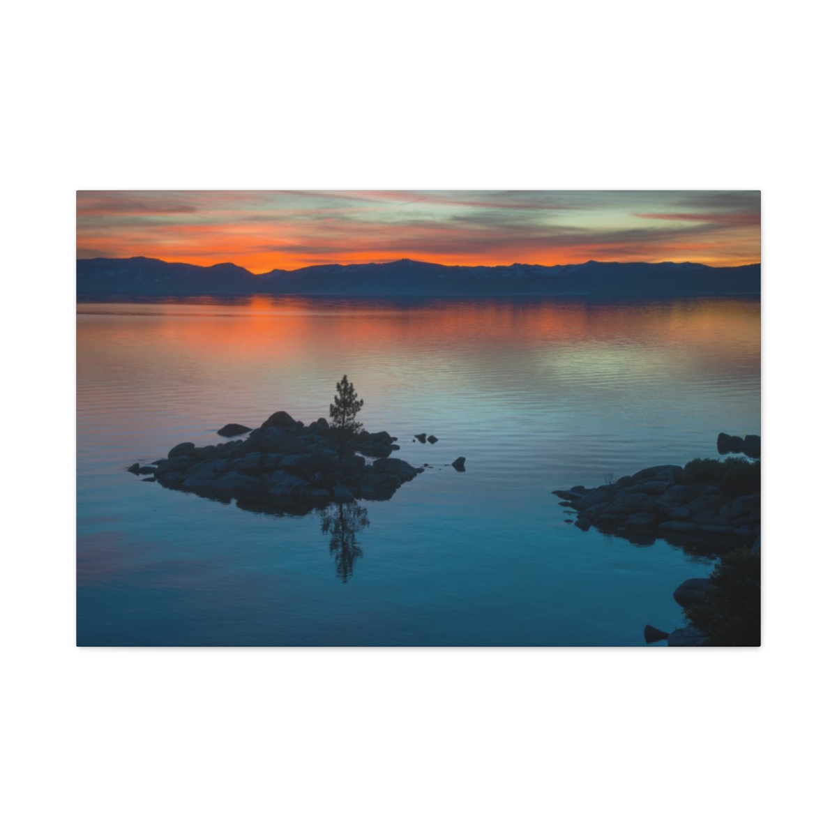 Lake Tahoe Sunset Canvas Print - Image 2