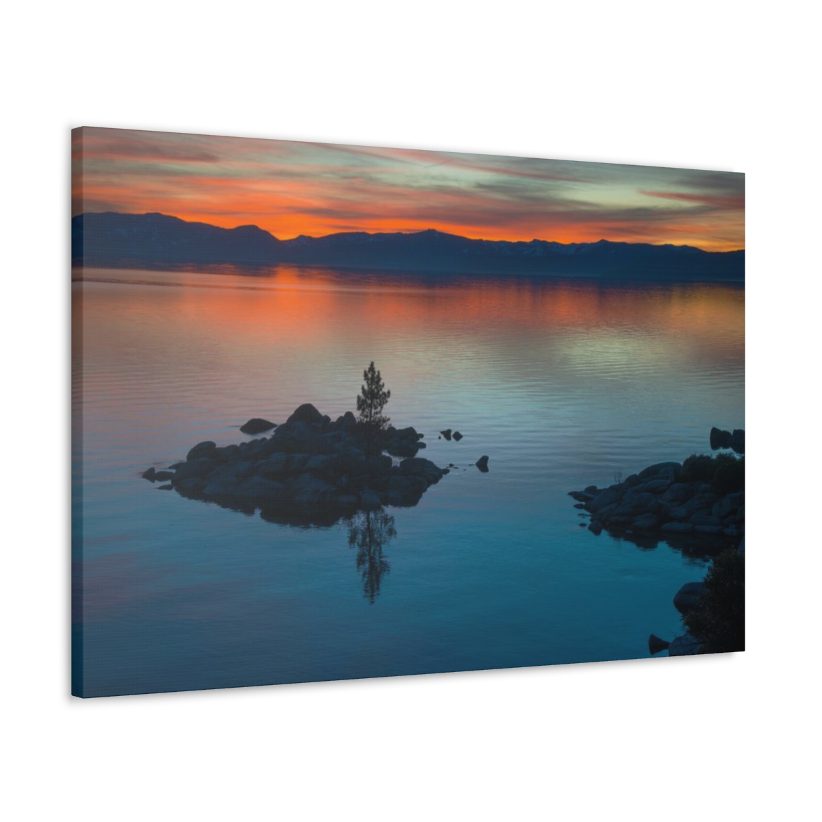 Lake Tahoe Sunset Canvas Print - Image 3