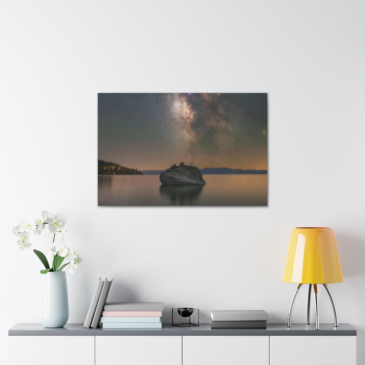 Lake Tahoe Bonsai Rock Canvas Print - Image 185