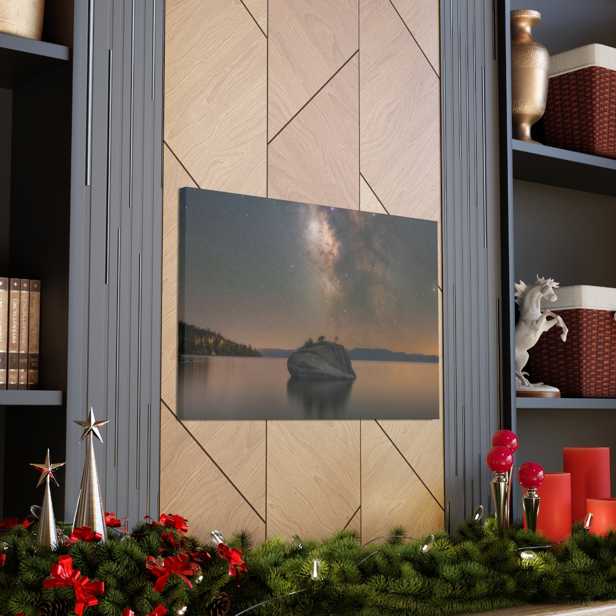 Lake Tahoe Bonsai Rock Canvas Print - Image 188