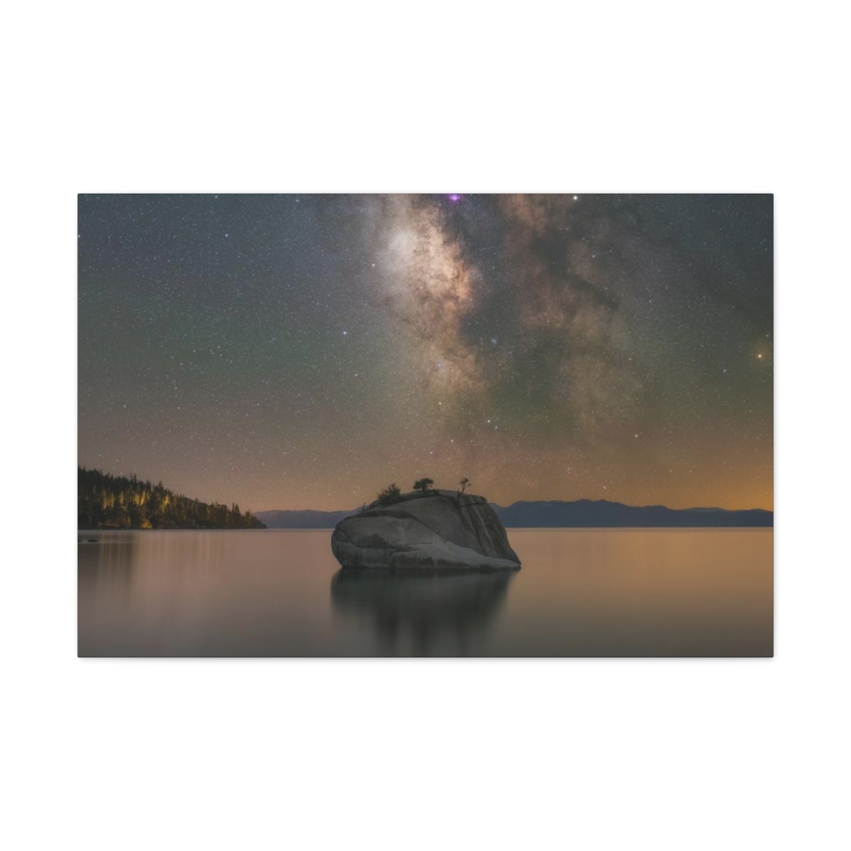 Lake Tahoe Bonsai Rock Canvas Print - Image 182