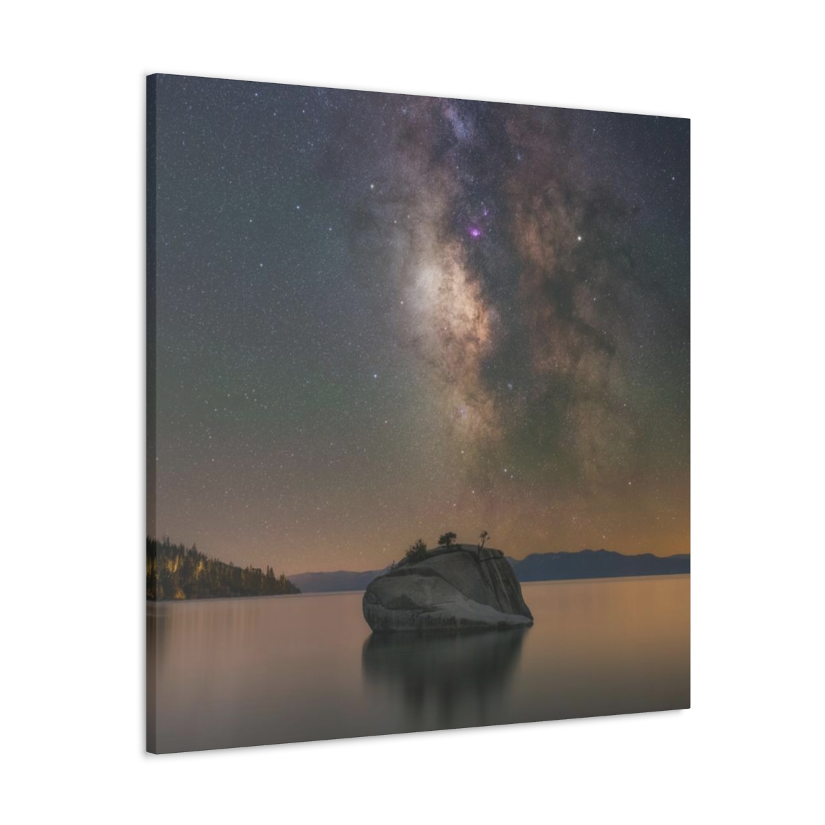 Lake Tahoe Bonsai Rock Canvas Print - Image 190