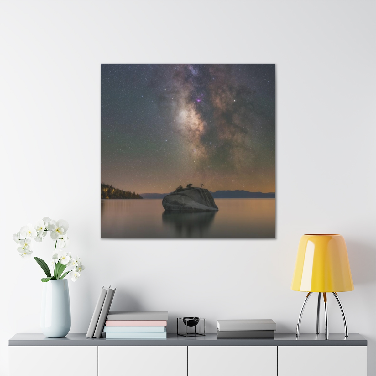 Lake Tahoe Bonsai Rock Canvas Print - Image 192