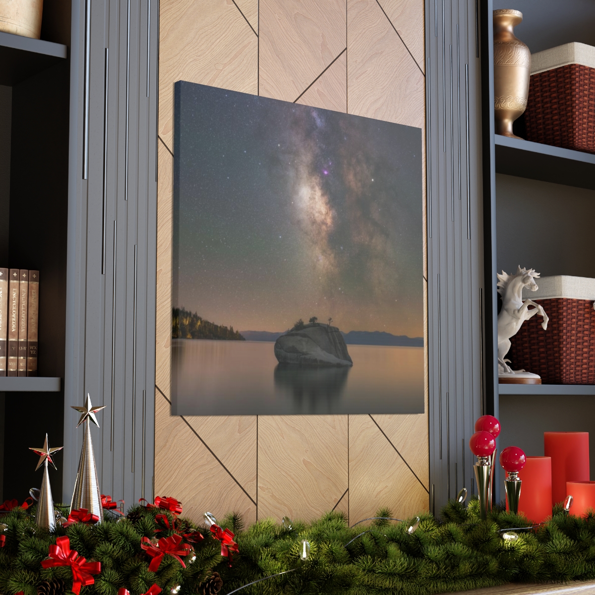 Lake Tahoe Bonsai Rock Canvas Print - Image 195