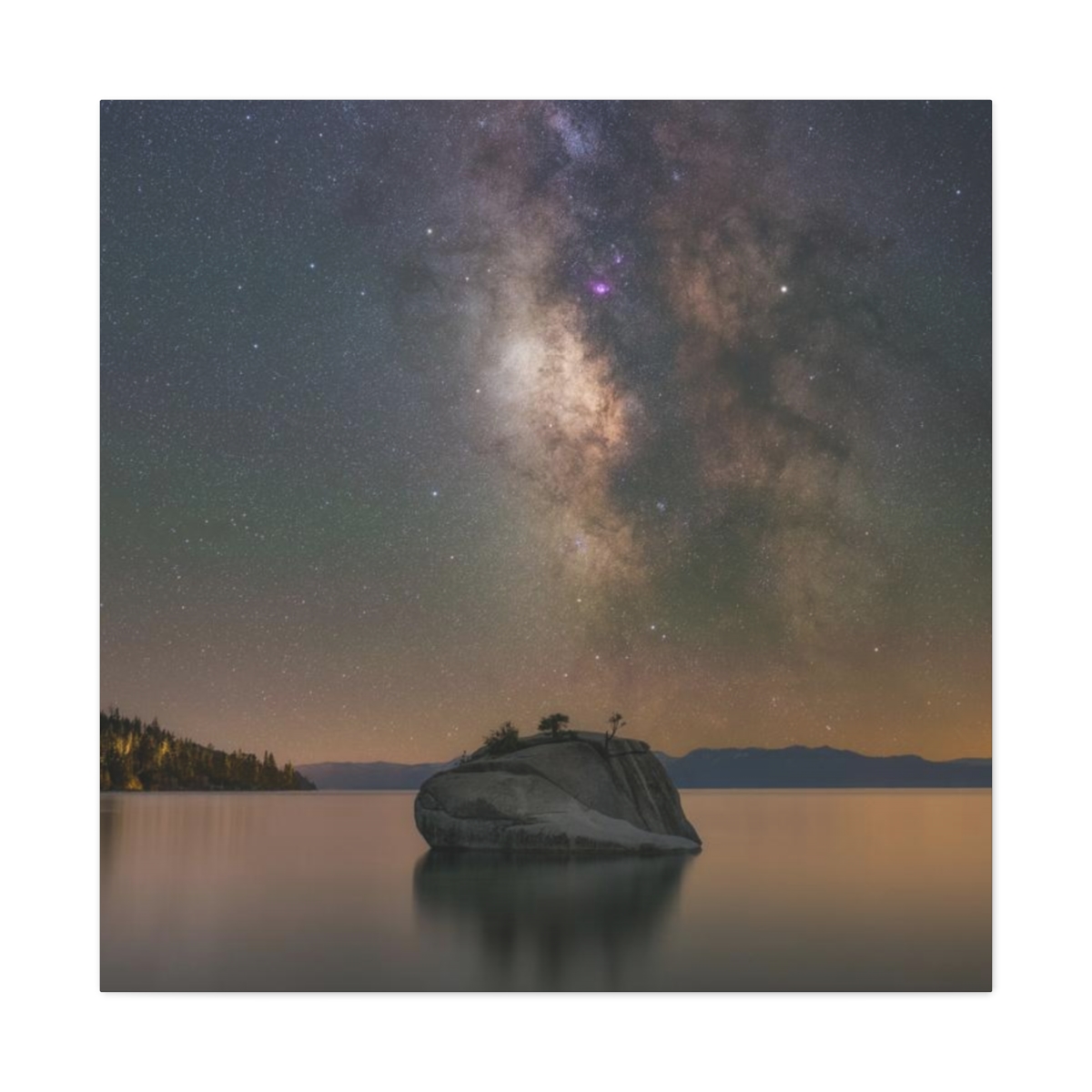Lake Tahoe Bonsai Rock Canvas Print - Image 189