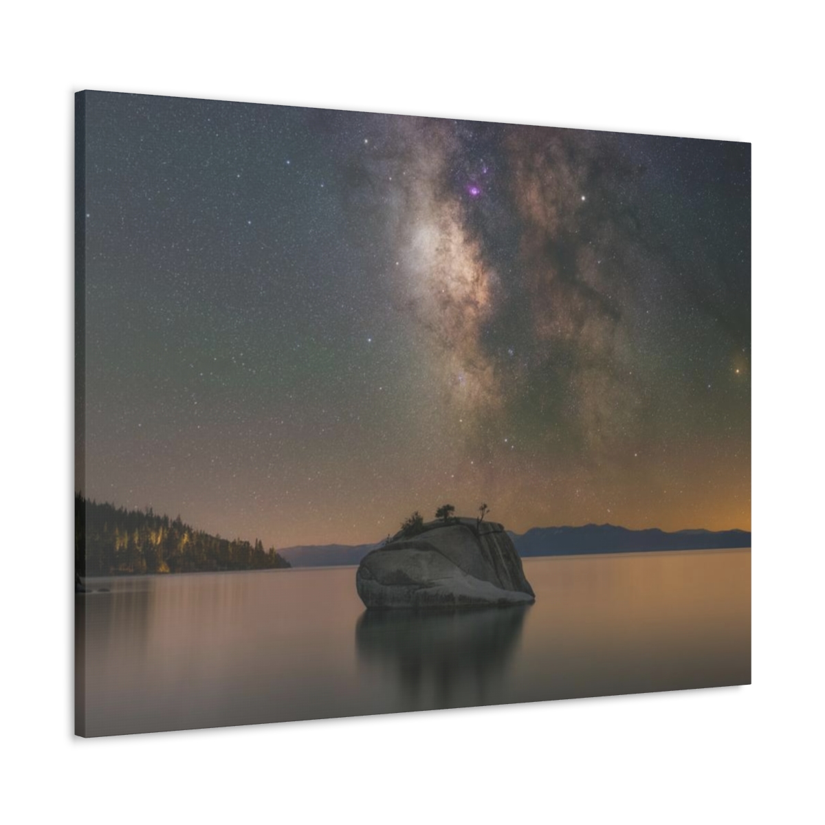 Lake Tahoe Bonsai Rock Canvas Print - Image 197