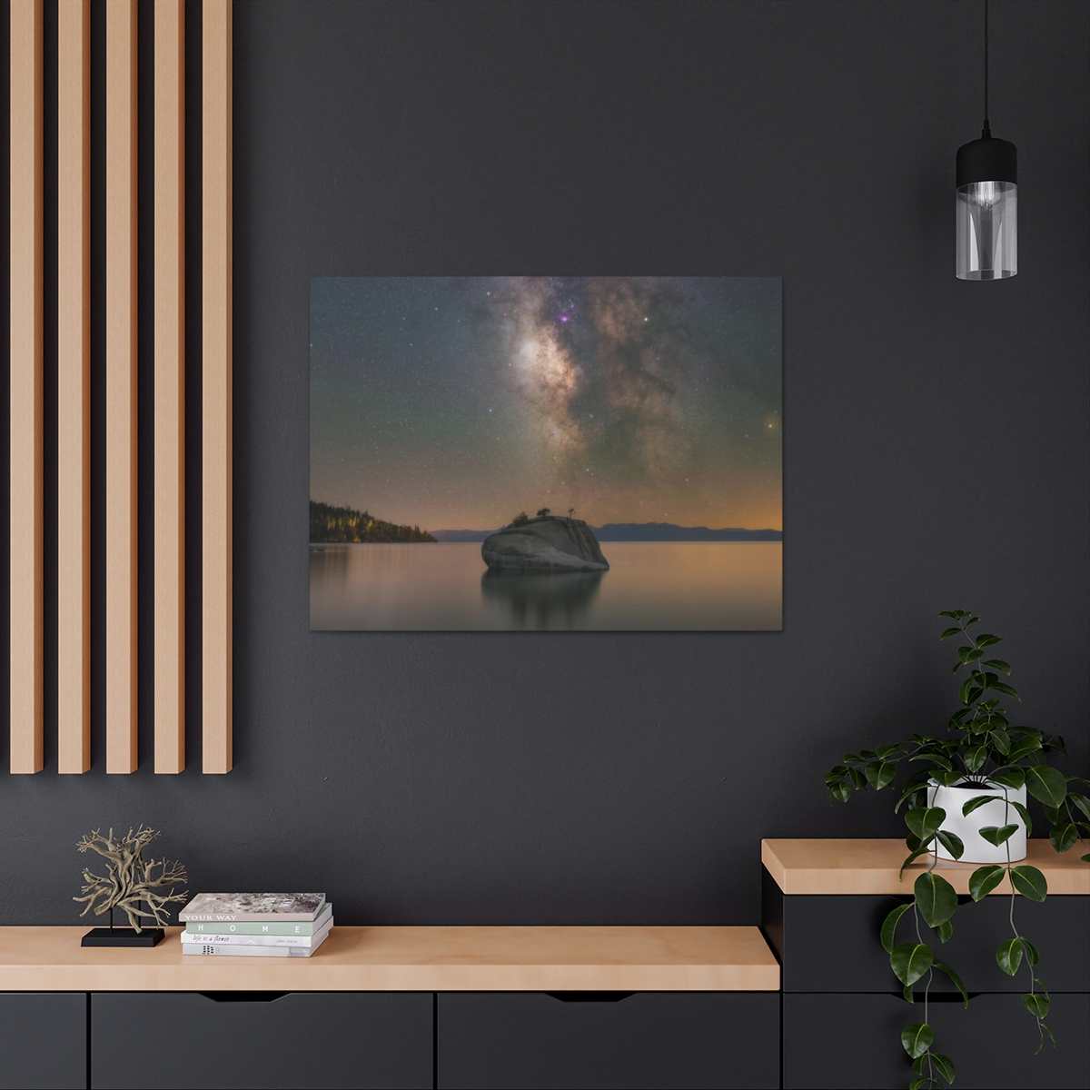 Lake Tahoe Bonsai Rock Canvas Print - Image 200