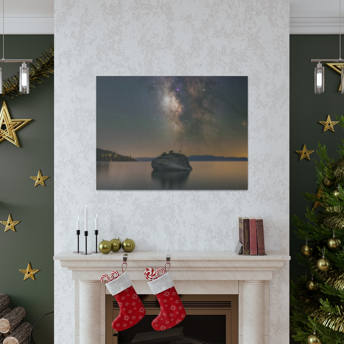 Lake Tahoe Bonsai Rock Canvas Print - Image 201