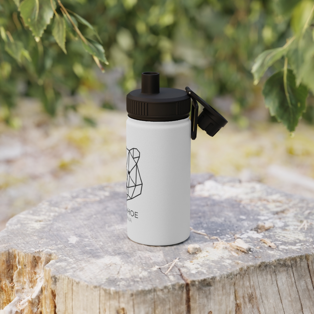 Lake Tahoe Geometric Bear Sports Water Bottle - Image 13