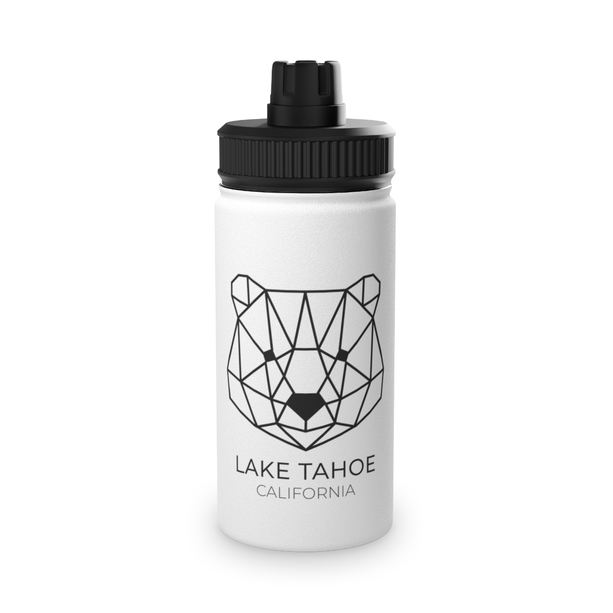 Lake Tahoe Geometric Bear Sports Water Bottle - Image 8