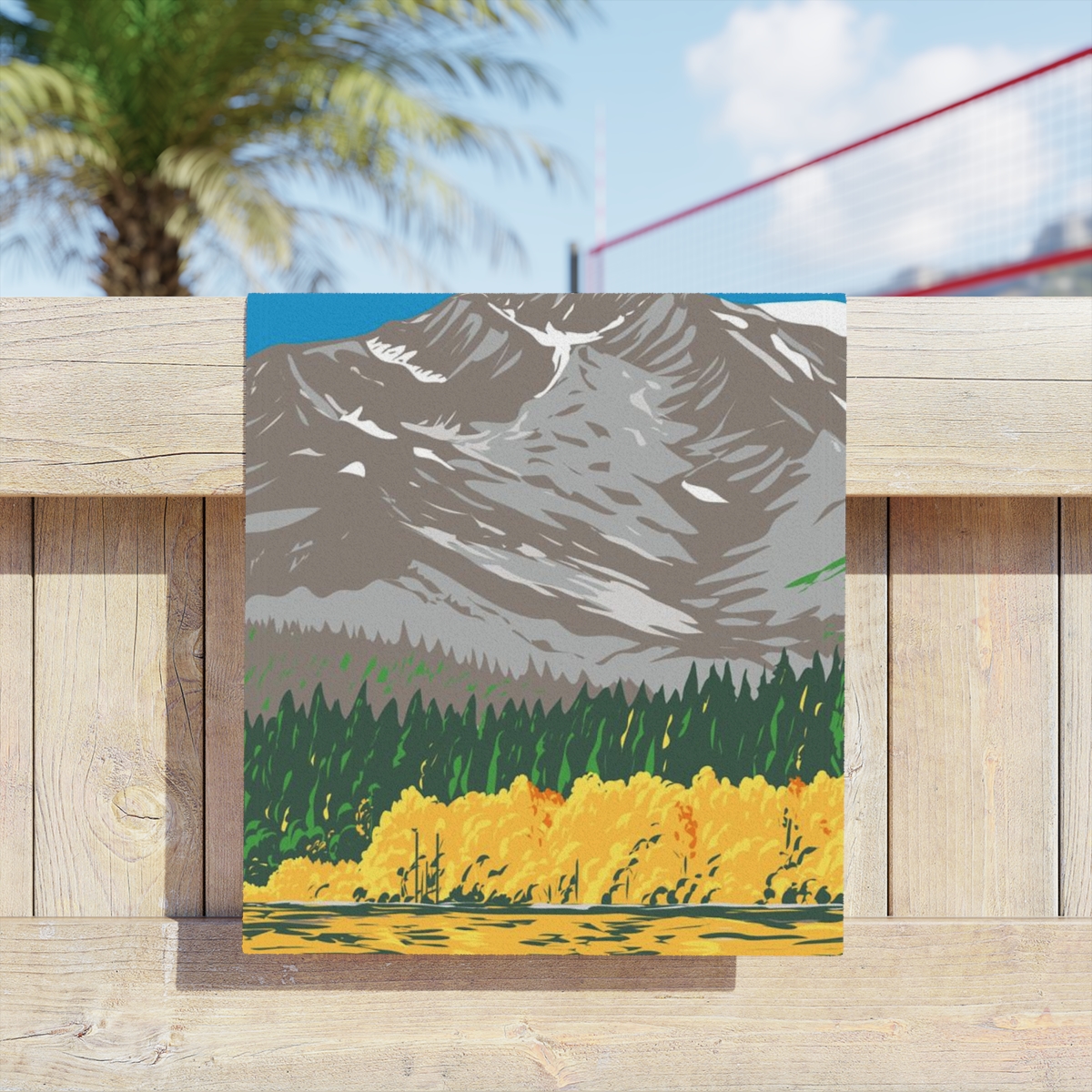 Mount Tallac Lake Tahoe Beach Towel - Image 8