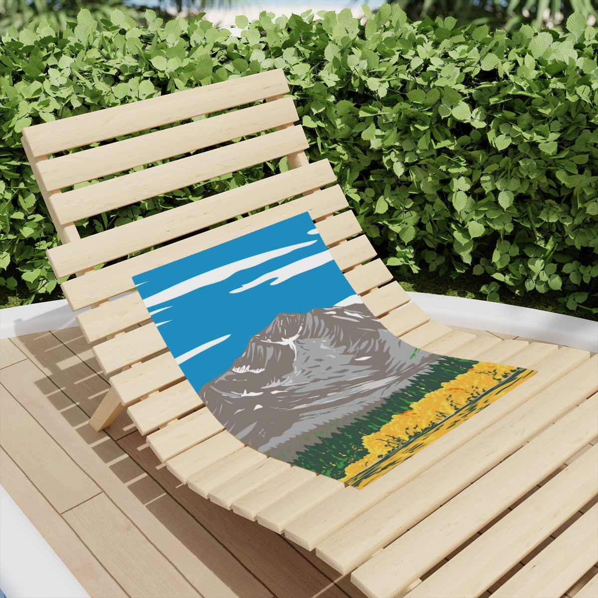 Mount Tallac Lake Tahoe Beach Towel - Image 9