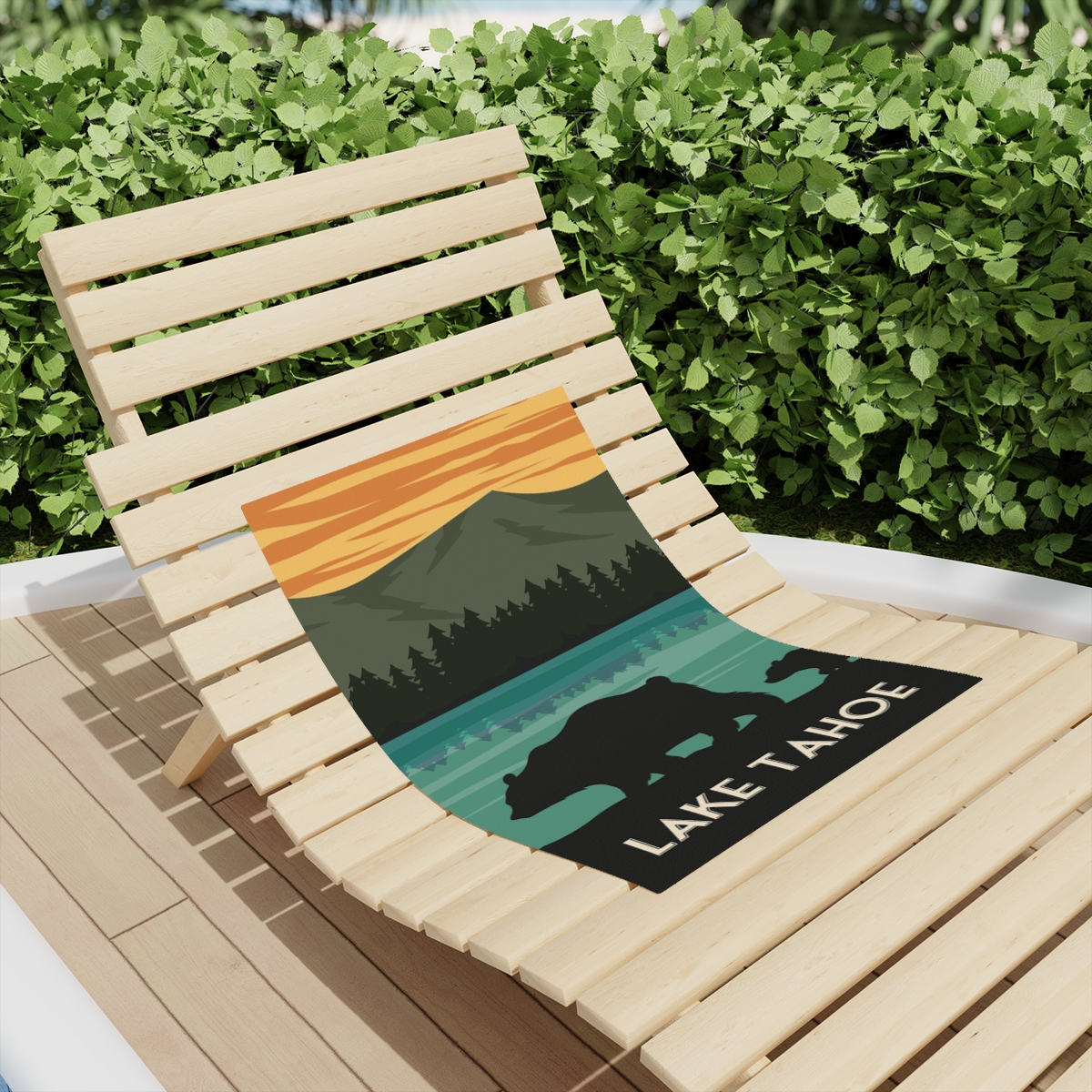 Lake Tahoe Bear Beach Towel - Image 9