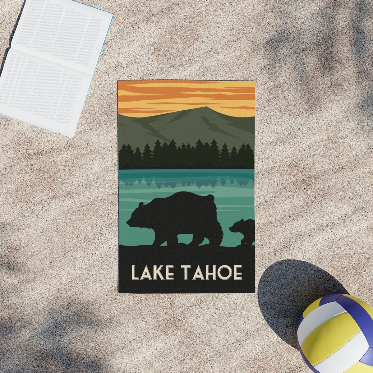 Lake Tahoe Bear Beach Towel - Image 10
