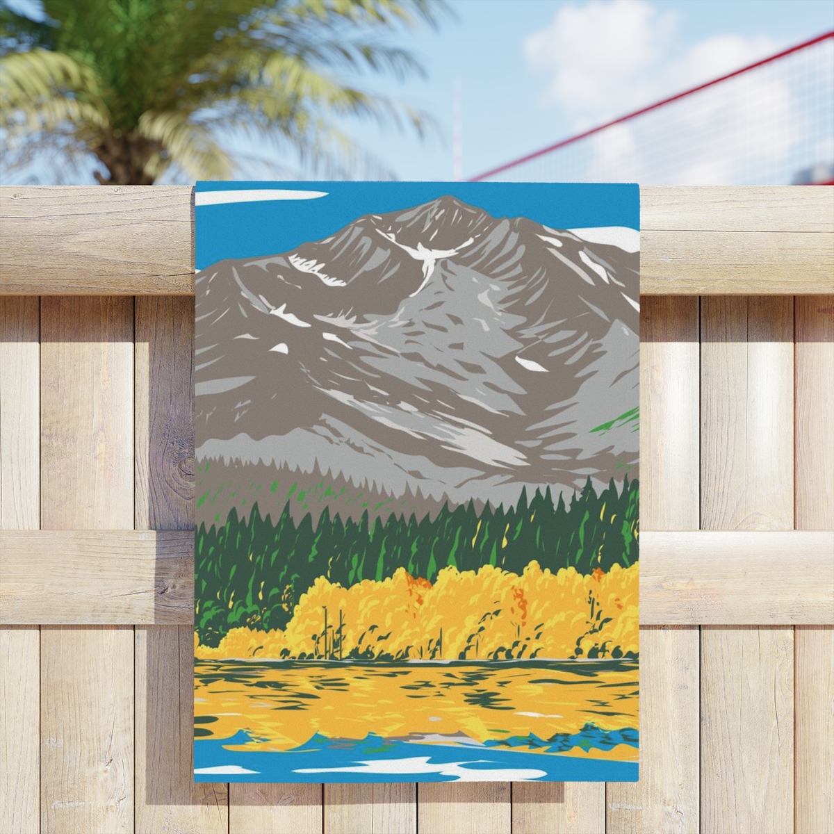 Mount Tallac Lake Tahoe Beach Towel - Image 3