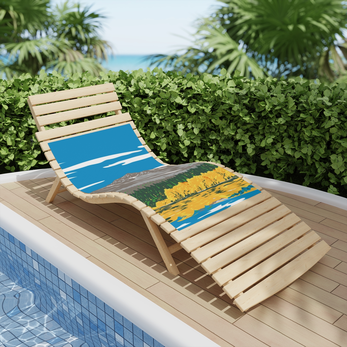 Mount Tallac Lake Tahoe Beach Towel - Image 4