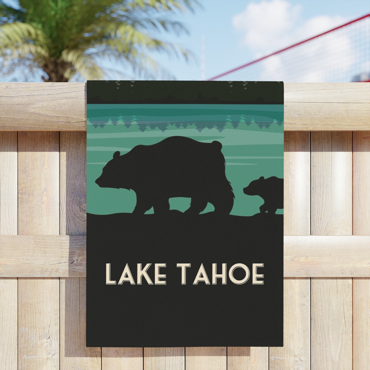 Lake Tahoe Bear Beach Towel - Image 3