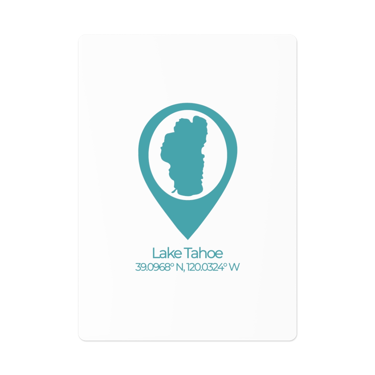 Lake Tahoe Location Pin Poker Cards - Image 2