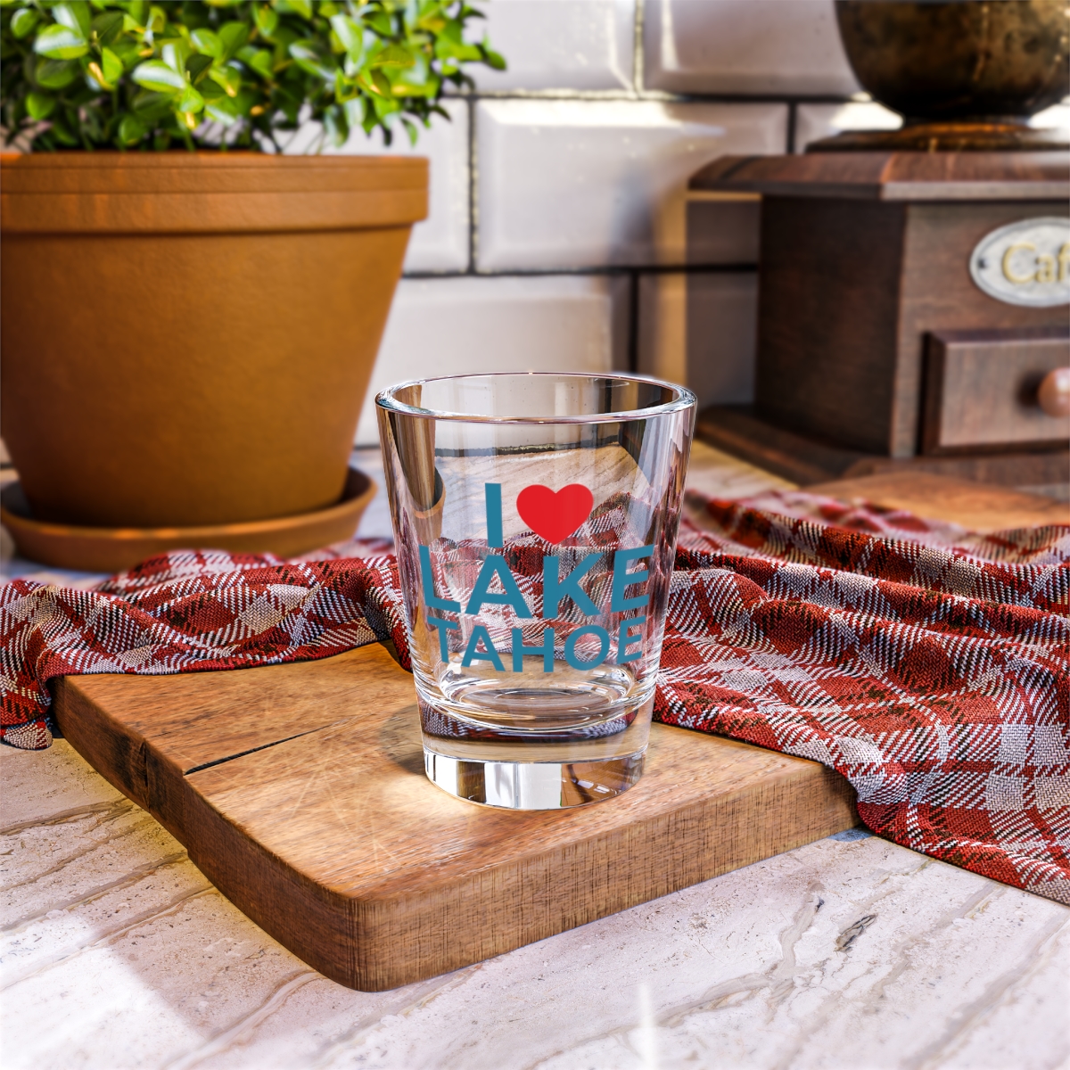 I Love Lake Tahoe Shot Glass - Image 5