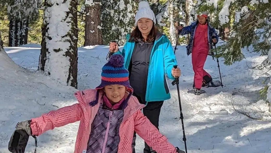 Lake Tahoe Family Snowshoe Tour Hike