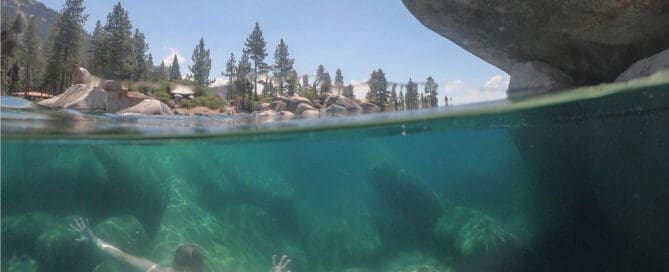 10 Expert GoPro Tips for Your Lake Tahoe Adventure Half Underwater Sa nd Harbor