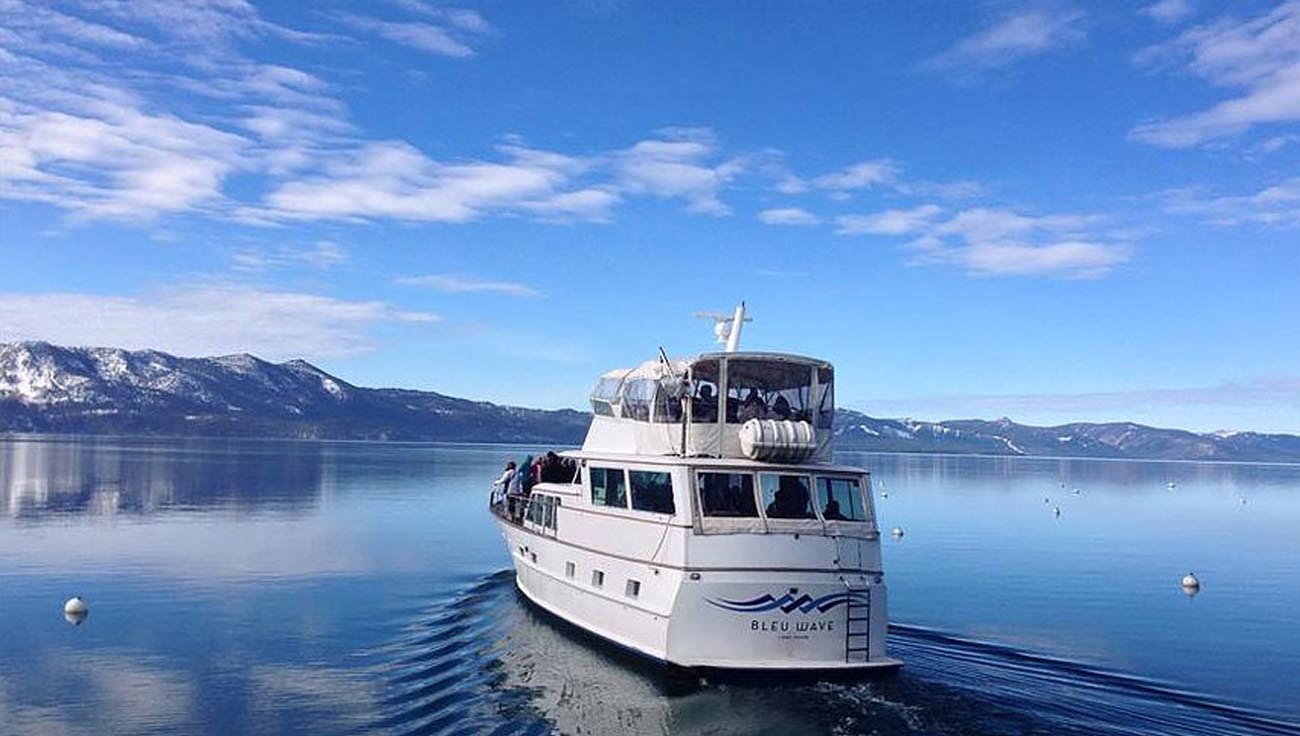 Lake Tahoe Bleu Wave Boat Tour Public Group Ride Emerald Bay