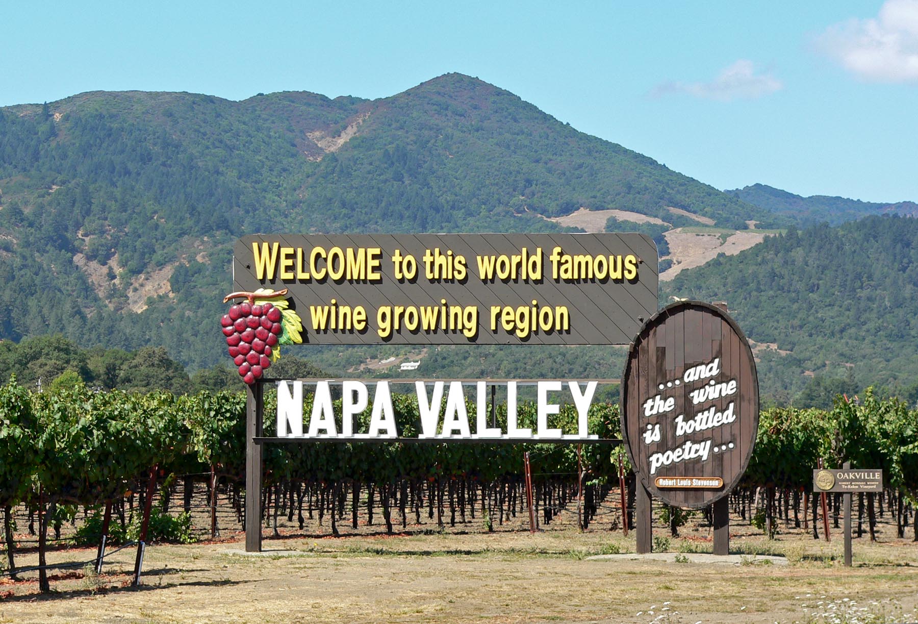 Napa Valley Welcome Sign Napa Valley Welcome Sign